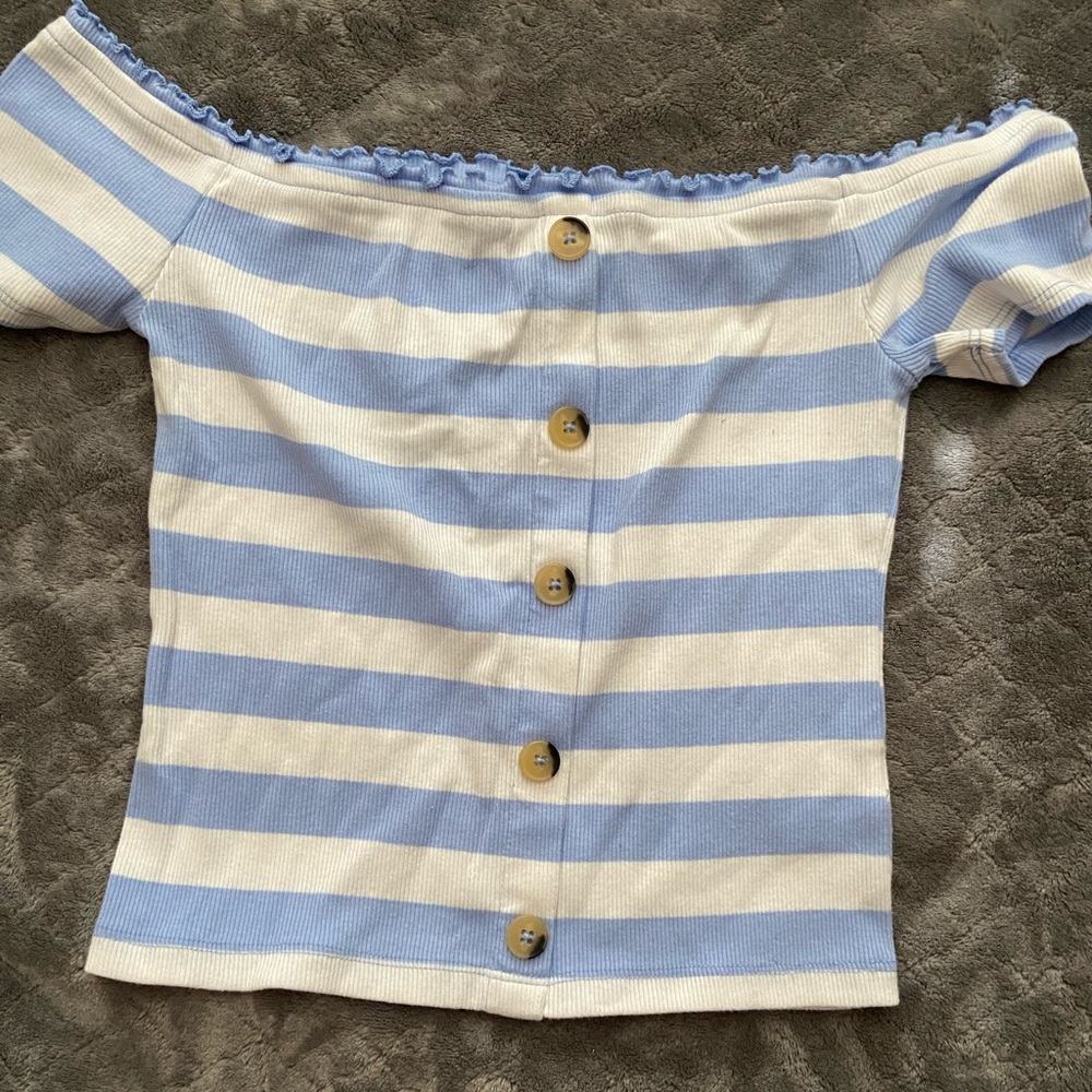 Off the shoulder crop top